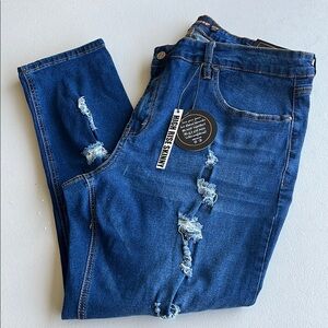 Dollhouse Ripped Blue Denim Jeans